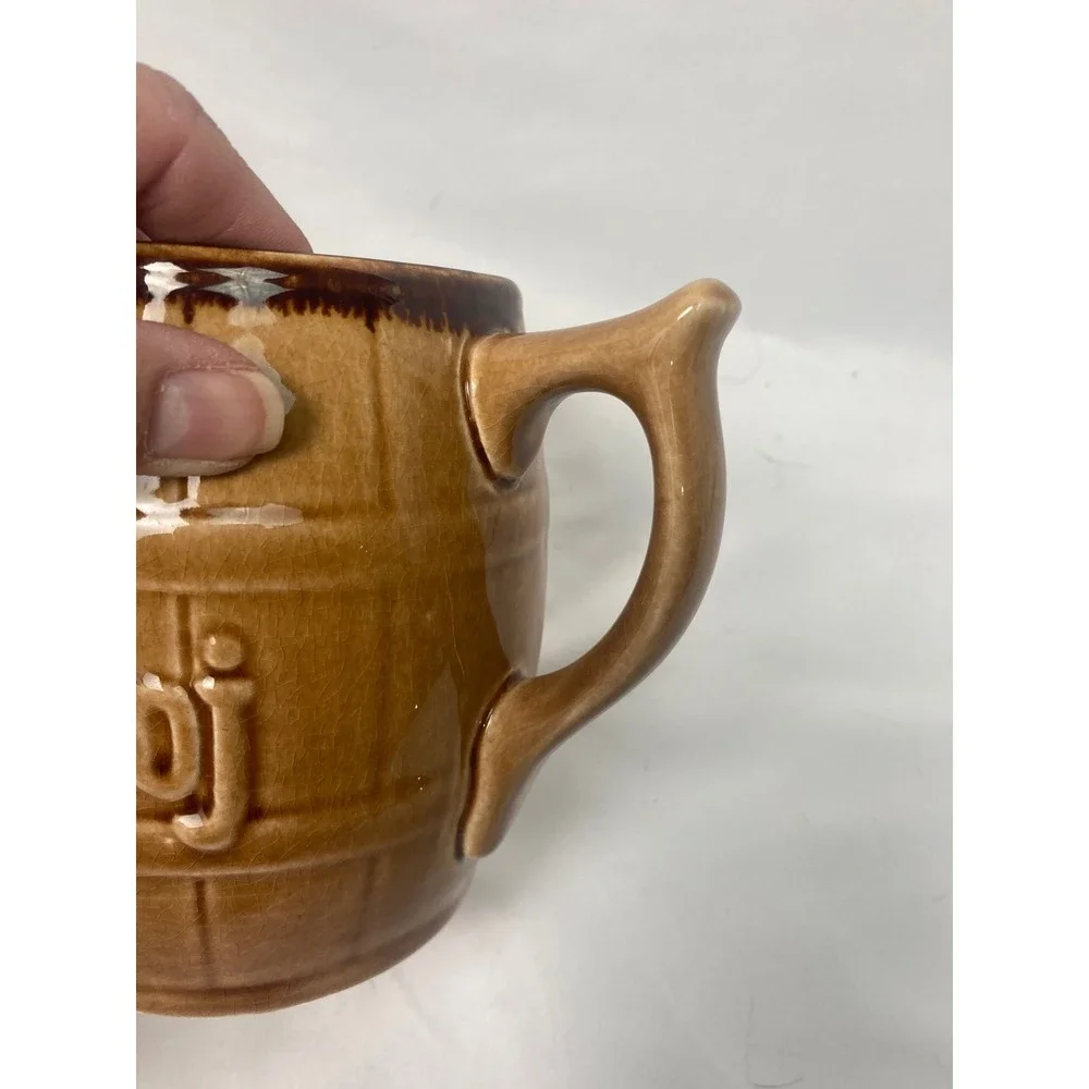 Vintage Prazdroj 12° Pilsner Urquell Ceramic Beer Mug Barrel Stein Czech 4.5